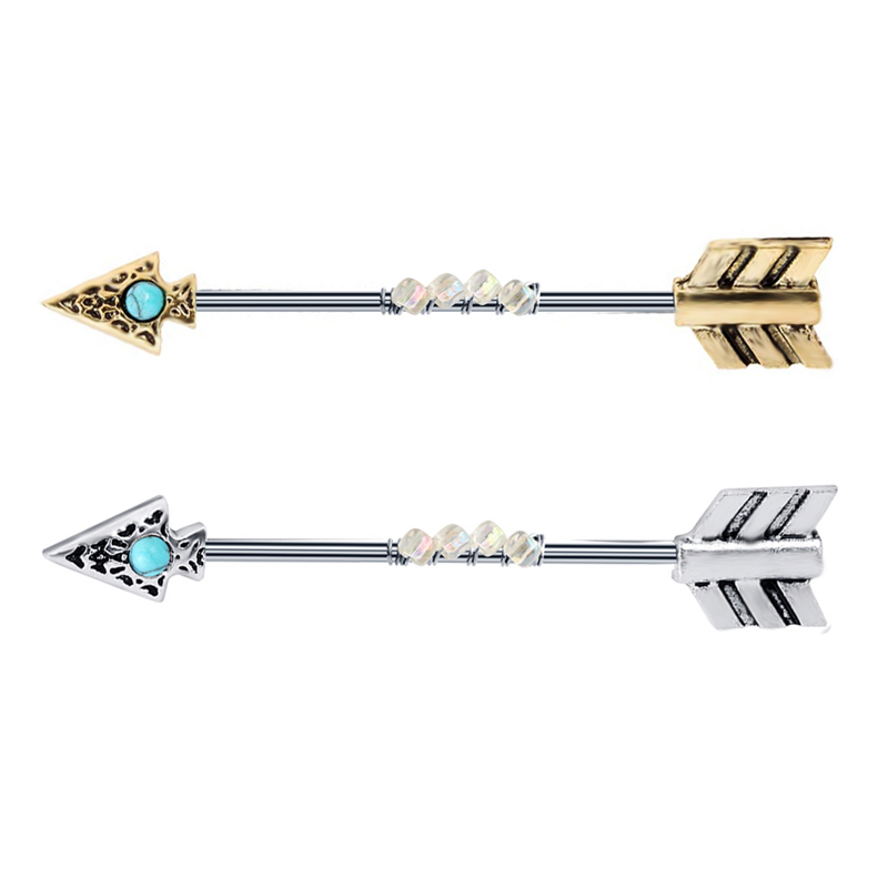 Body Jewelry Co - wholesales 2 color 38mm 14g industrial