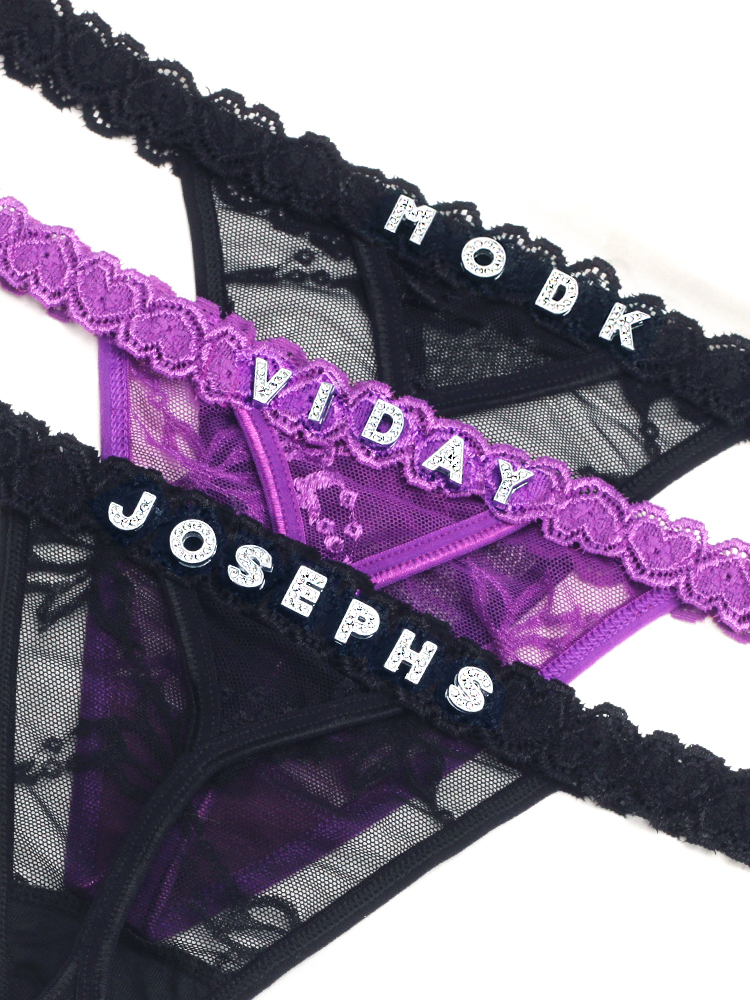 Body Jewelry Names - Customize Thongs Crystal Name Letter Waist
