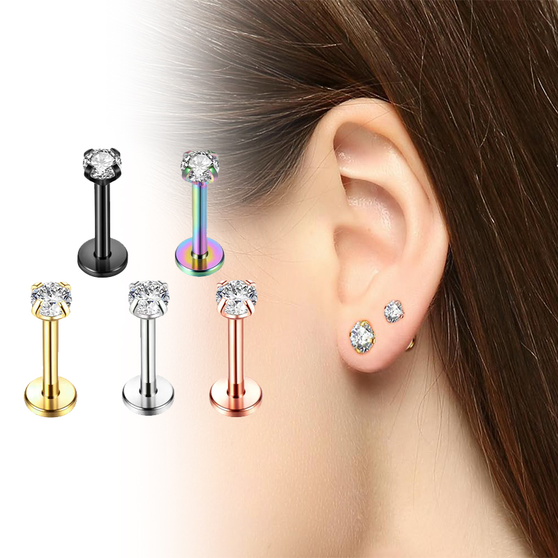 16G Titanium Internally Thread - Body Jewelry Flat Back review and price