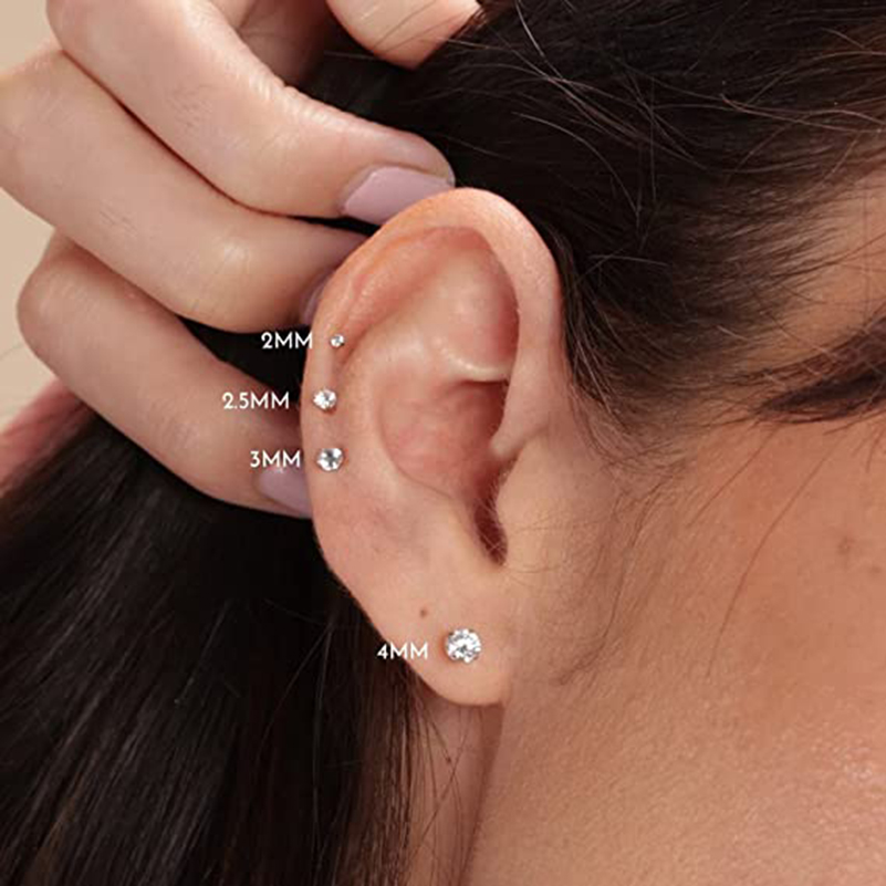 20G Flat Back Threadless Earri - Body Jewelry Flat Back review and price