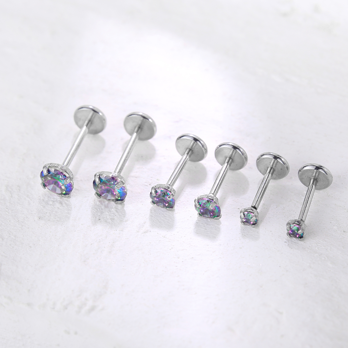 20G Flat Back Threadless Earri - Body Jewelry Flat Back review and price
