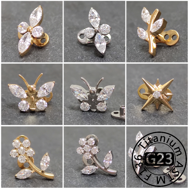 G23 Titanium Zircon Micro Derm - Dermal Anchor Top review and price