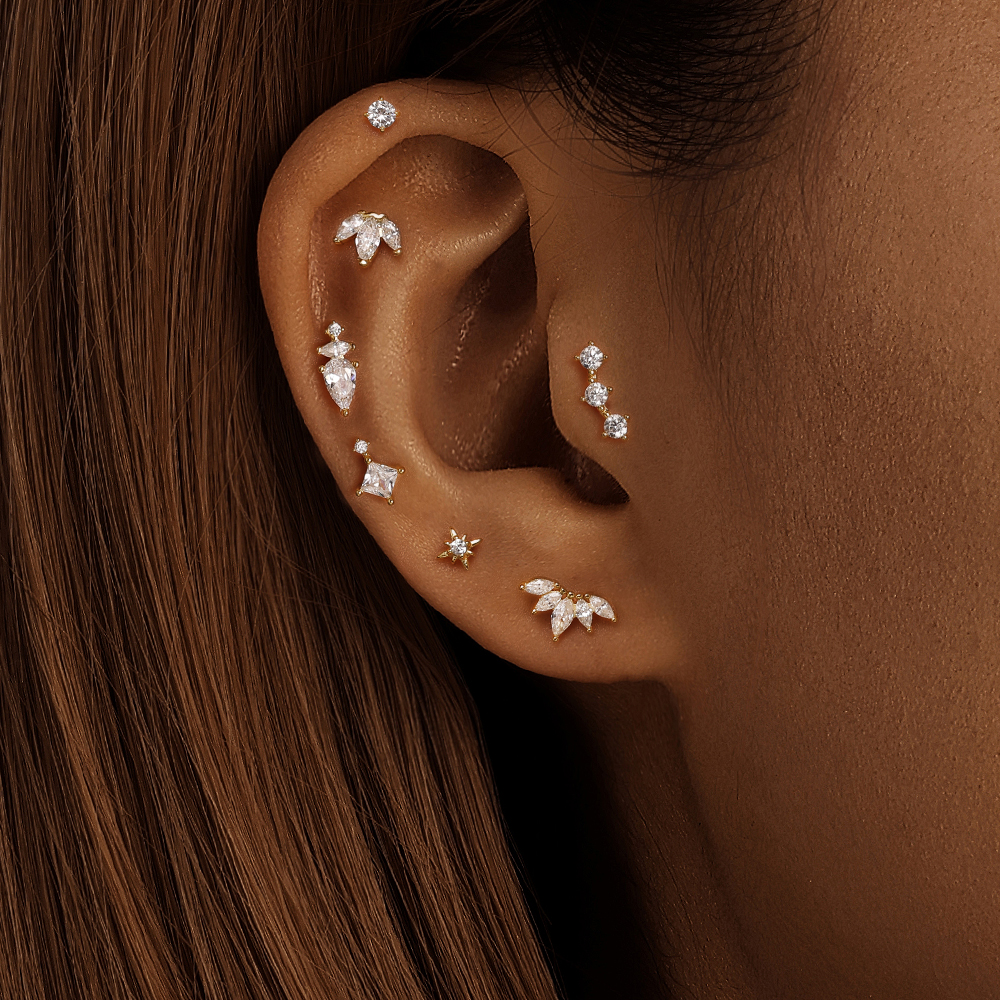 AIDE Heart Round Ball Flat Hel - Body Jewelry Flat Back review and price