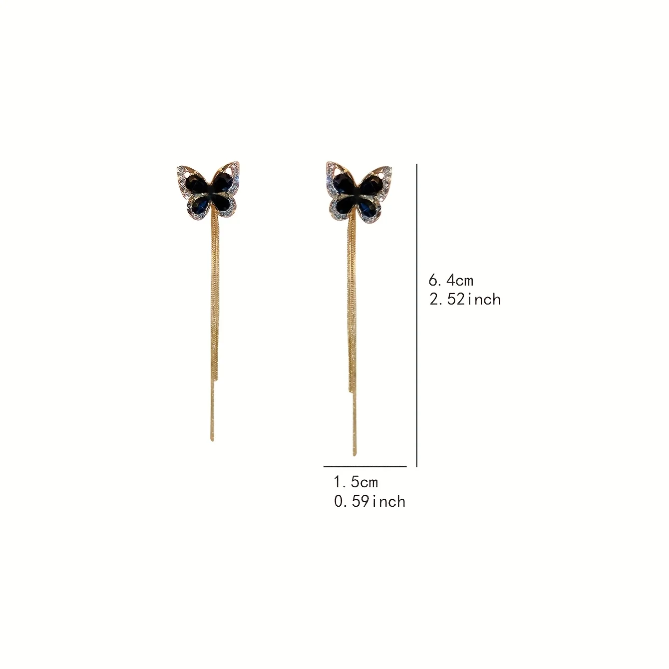 [NEW] A 2pcs, black butterfly  - Body Jewelry High End review and price