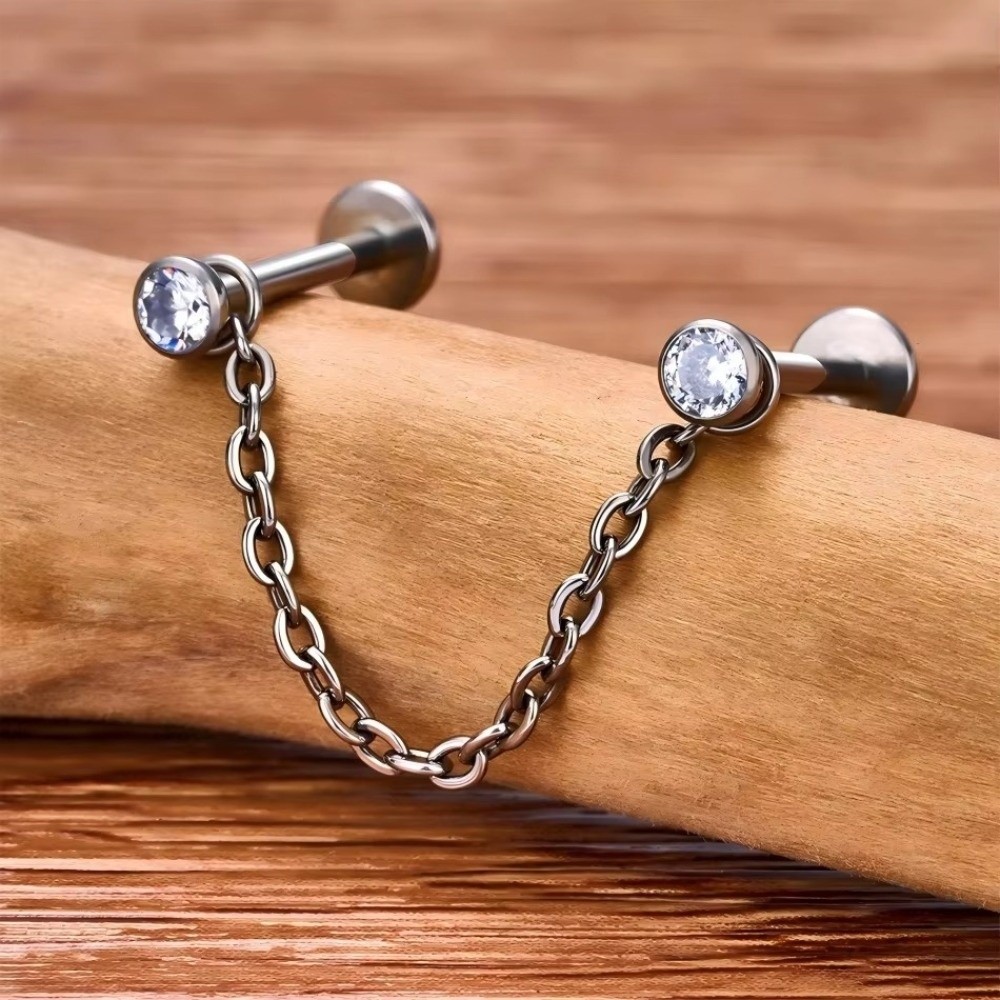 Fashion Titanium Nose Chain Th - Body Jewelry Ear review and price