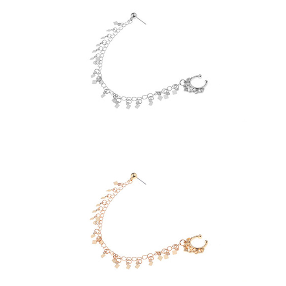 2Pcs Punk Rhombus Tassel Ear t - Body Jewelry Ear review and price