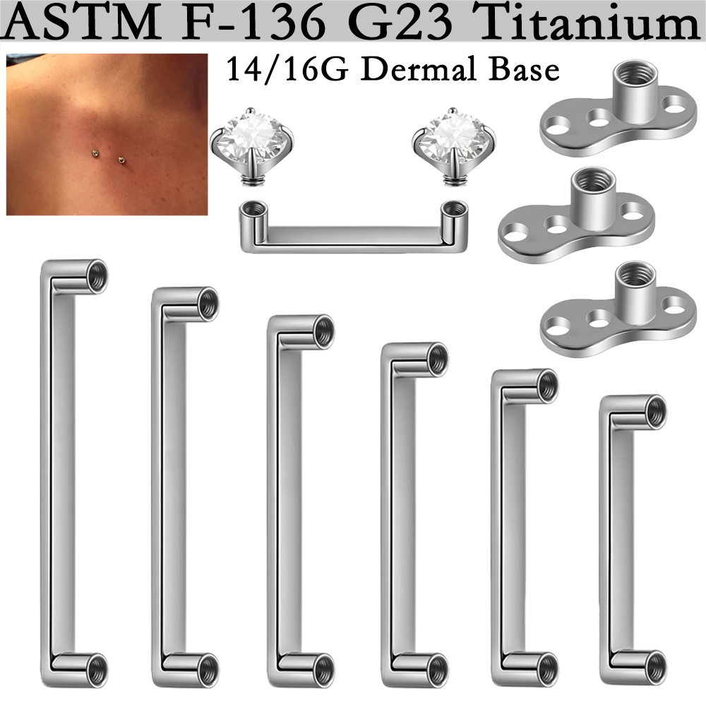 5/1PCS G23 Titanium Surface Pi - Dermal Anchor Top review and price