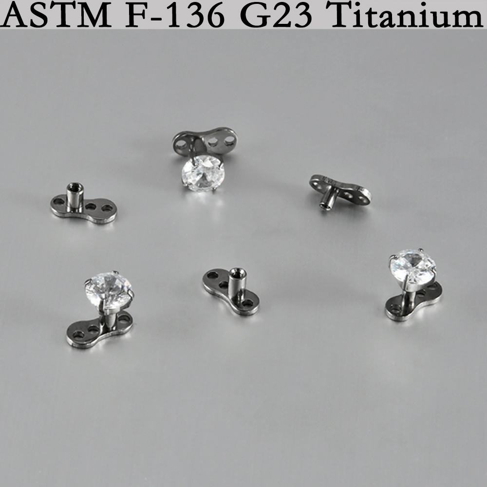 5/1PCS G23 Titanium Surface Pi - Dermal Anchor Top review and price