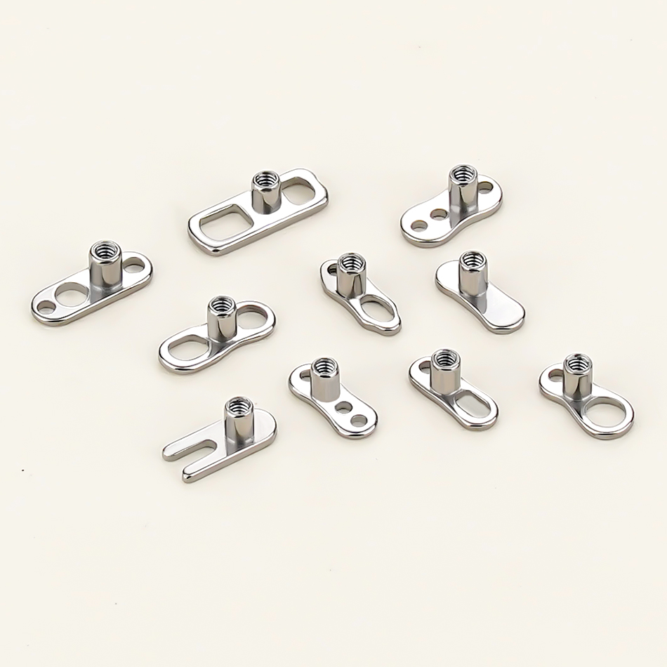 5Pcs/10Pcs /50Pcs Titanium Der - Dermal Anchor Top review and price
