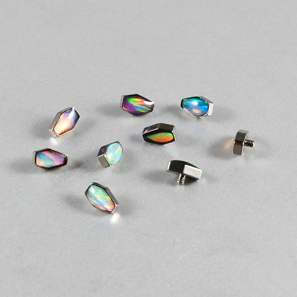 1PC Titanium Flash Film&Opal M - Dermal Anchor Top review and price