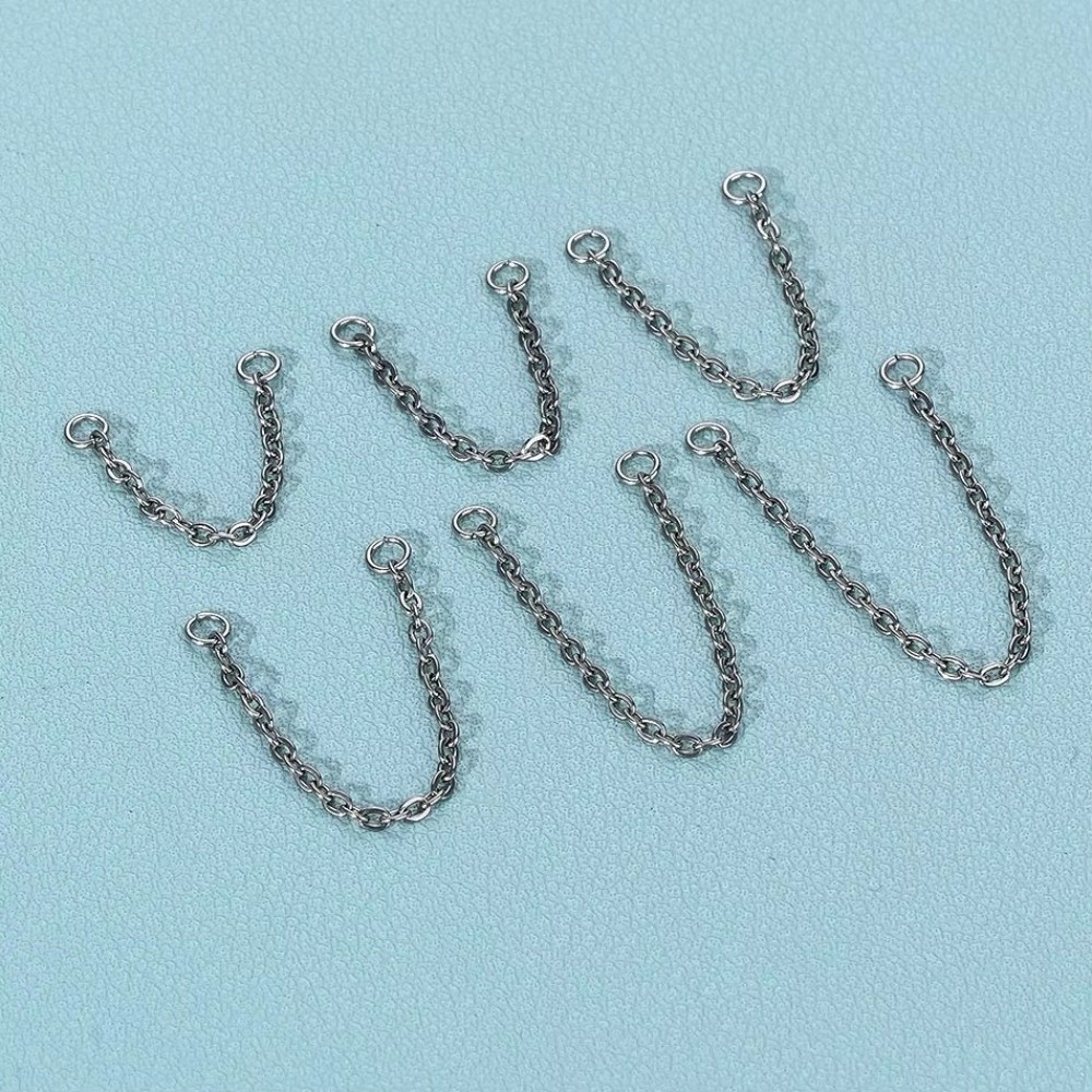 Titanium Nose Chain Three Laye - Body Jewelry Ear review and price