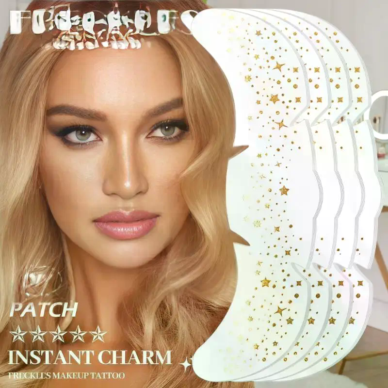 Hot Rose Gold Freckles Tempora - Body Jewelry Tattoo review and price