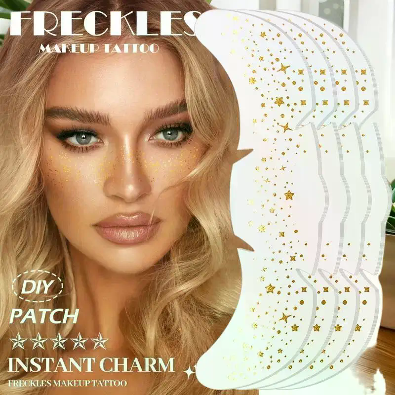 Hot Rose Gold Freckles Tempora - Body Jewelry Tattoo review and price