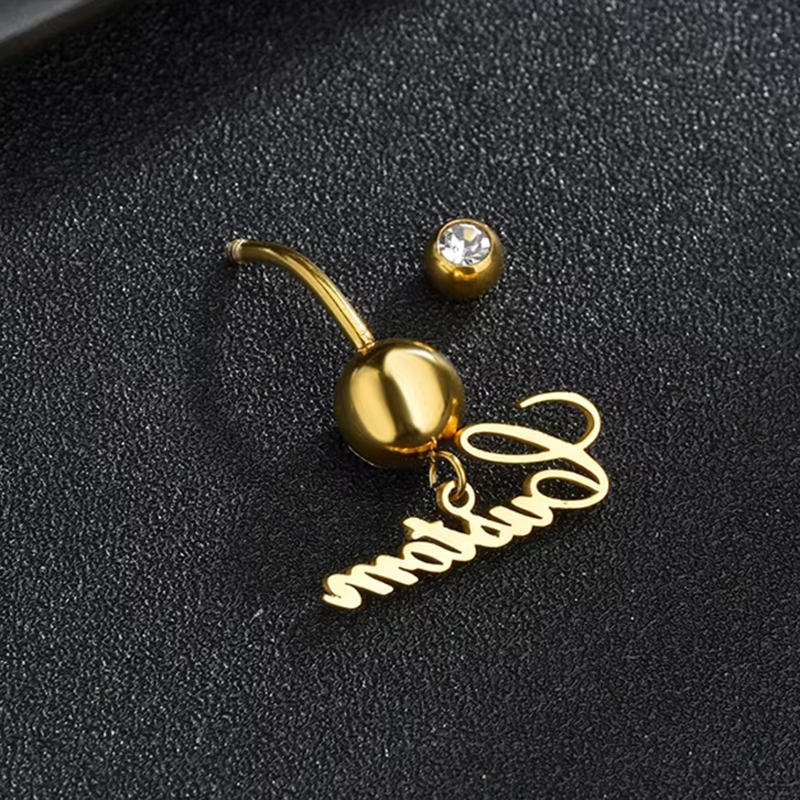 Letdiffery Custom Name Belly B - Body Jewelry Names review and price