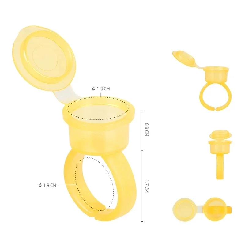 50PCS Tattoo Pigment Ink Ring  - Body Jewelry Tattoo review and price