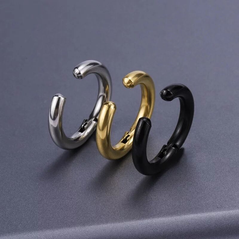 2/6Pcs Fake Huggie Hoop Earrin - Body Jewelry Ear review and price
