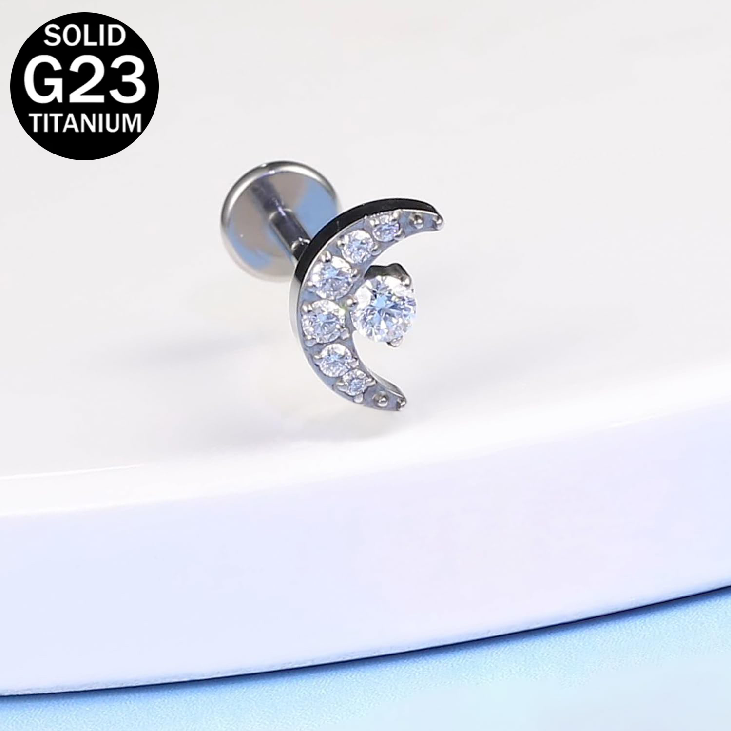 G23 Titanium Crescent-Moon-des - Dermal Anchor Top review and price