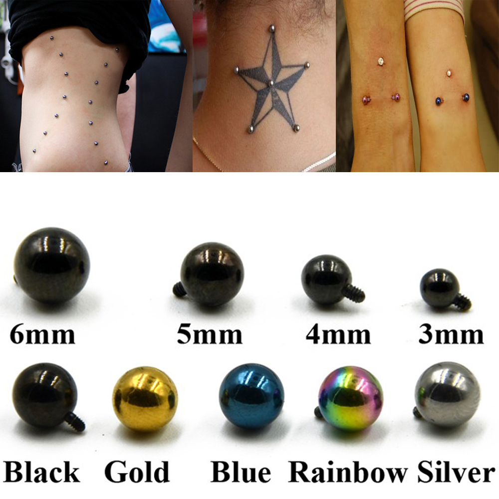 1pcs Surgical Steel Micro Derm - Dermal Anchor Top review and price