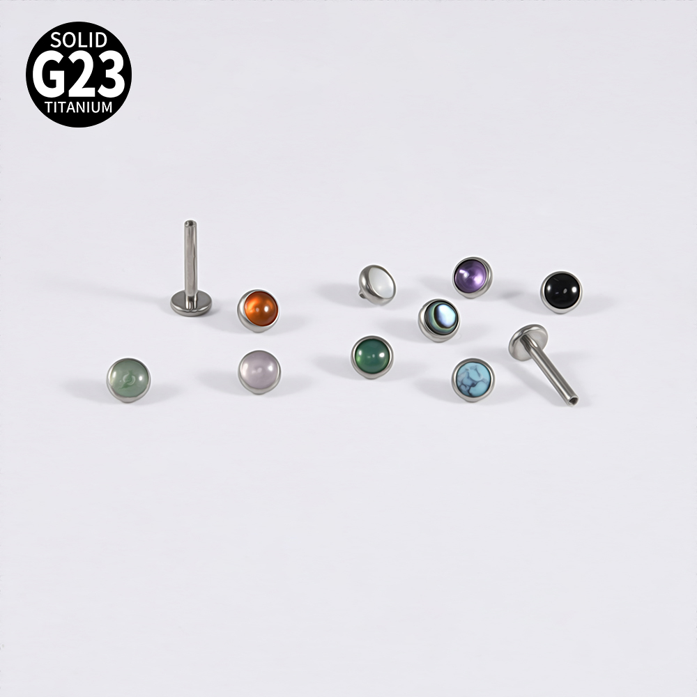 1PC 16g G23 Titanium Crystal&S - Body Jewelry Flat Back review and price