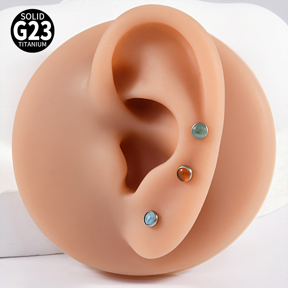 1PC 16g G23 Titanium Crystal&S - Body Jewelry Flat Back review and price