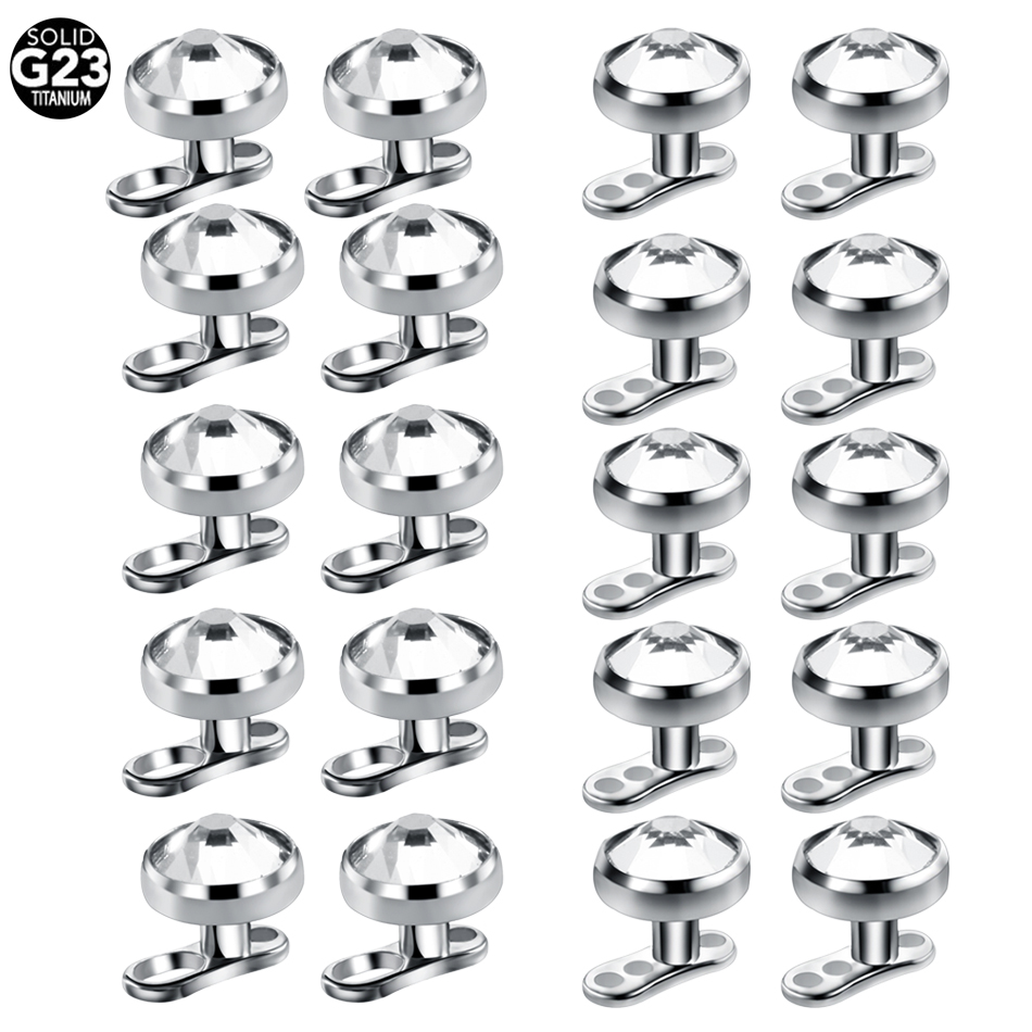 10pcs/lot Titanium Micro Derma - Dermal Anchor Top review and price
