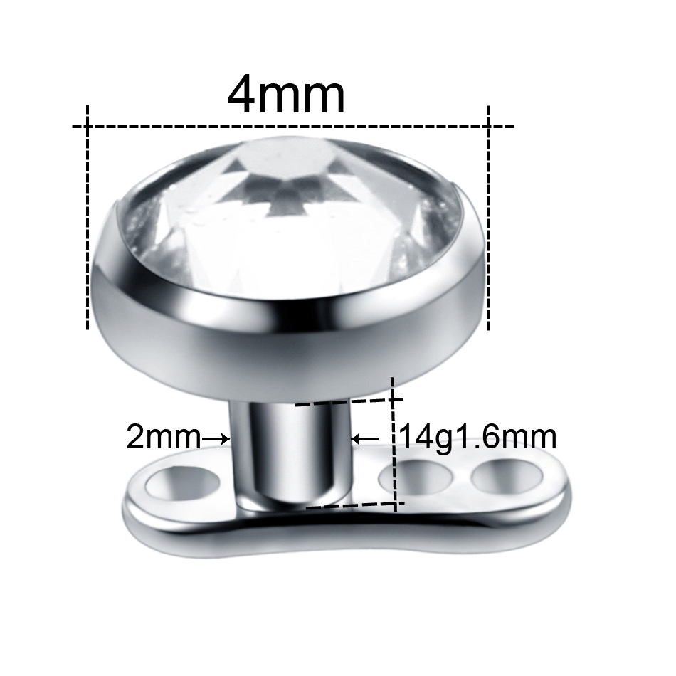 10pcs/lot Titanium Micro Derma - Dermal Anchor Top review and price