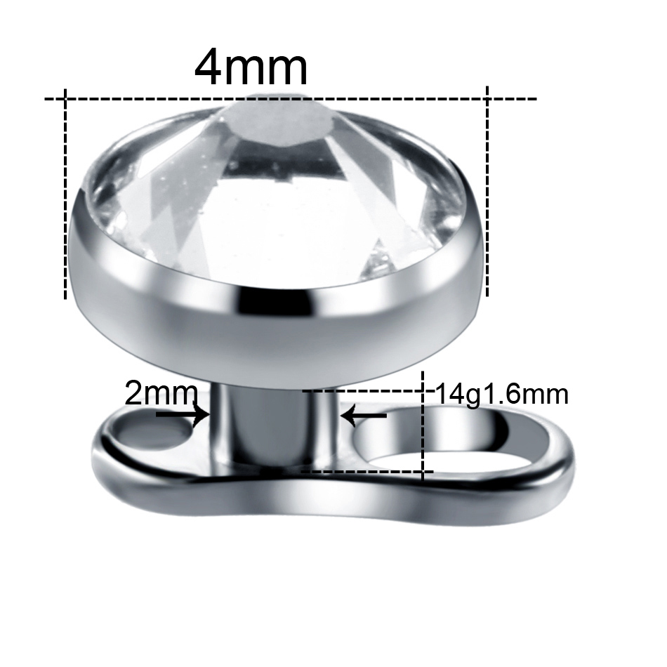 10pcs/lot Titanium Micro Derma - Dermal Anchor Top review and price