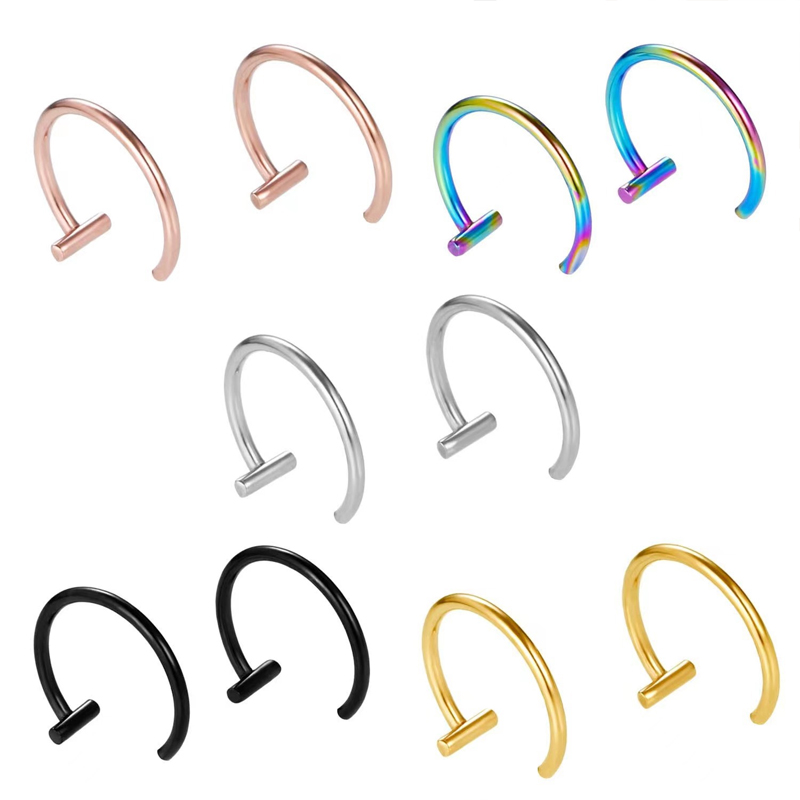 18G Surgical Steel Lip Ring Ha - Body Jewelry Ear review and price