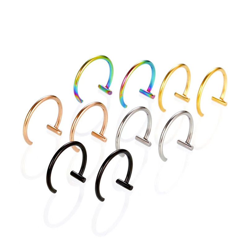 18G Surgical Steel Lip Ring Ha - Body Jewelry Ear review and price