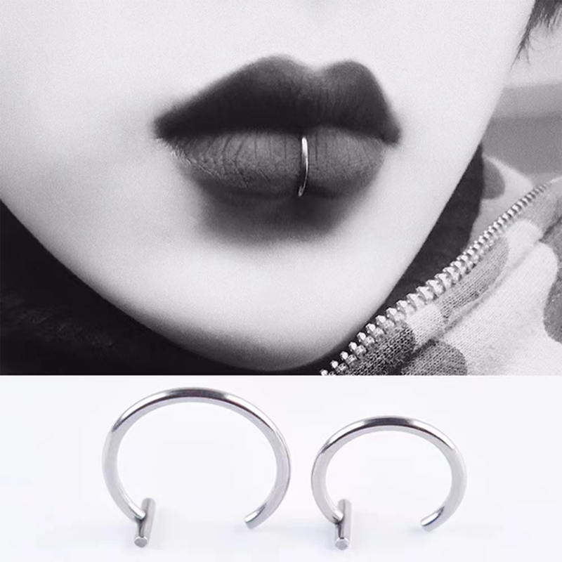 18G Surgical Steel Lip Ring Ha - Body Jewelry Ear review and price