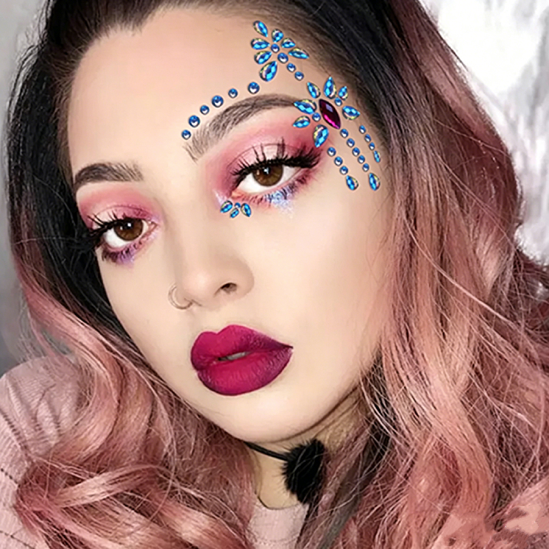 Half Face Mermaid Rhinestone S - Body Jewelry Tattoo review and price