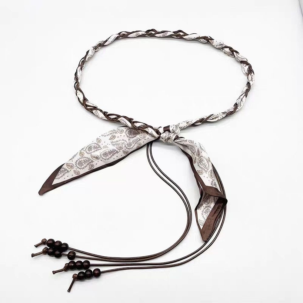 Retro silk scarf braided rope  - Body Jewelry High End review and price