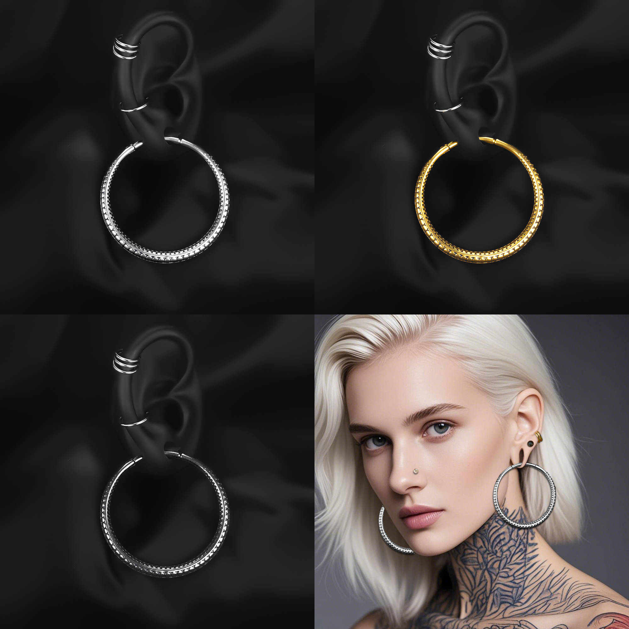 Vanku 2PC Surgical Steel Fashi - Body Jewelry Hangers review and price