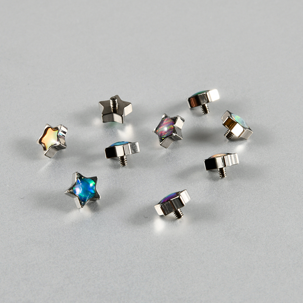 1PC Titanium Prong Flash Film  - Dermal Anchor Top review and price