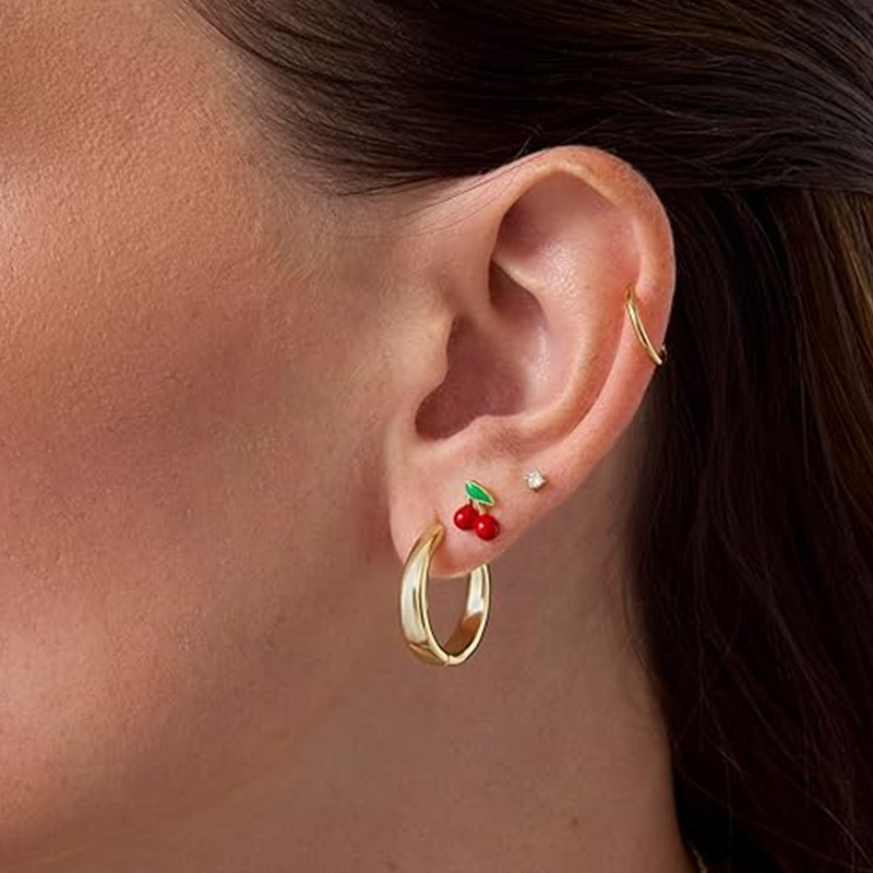 2pcs Cartilage Earrings Stud f - Body Jewelry Flat Back review and price