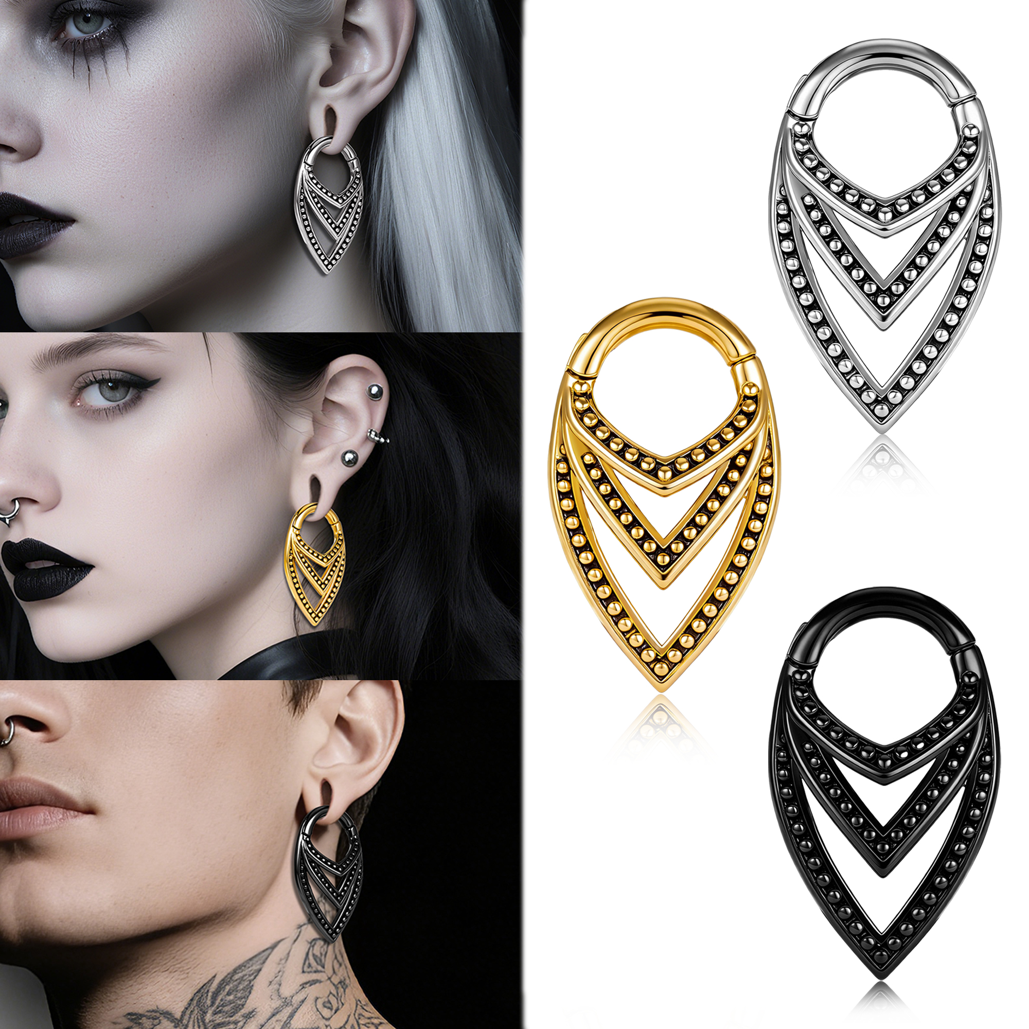 Vanku 2PCS  316L Stainless Ste - Body Jewelry Hangers review and price