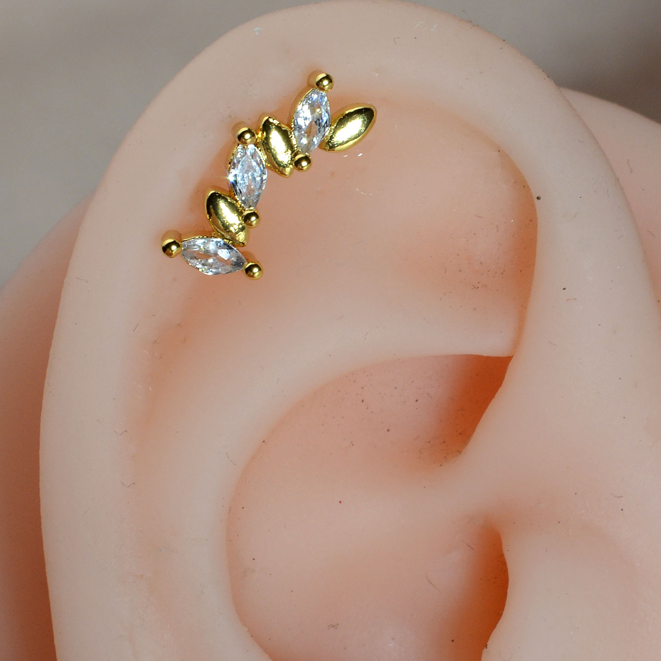 1PC Stainless Steel Star Flowe - Body Jewelry Flat Back review and price