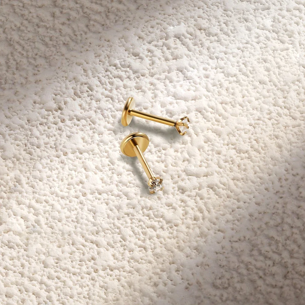 2/8PCS Stainless Steel Eearrin - Body Jewelry Flat Back review and price