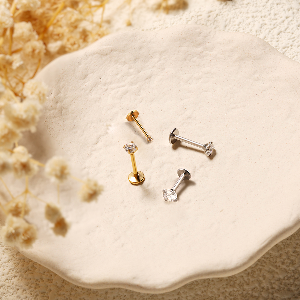 2/8PCS Stainless Steel Eearrin - Body Jewelry Flat Back review and price