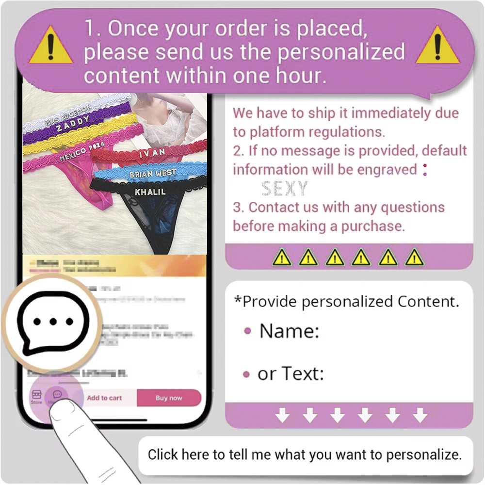 Custom Thong Panties with Name - Body Jewelry Names review and price