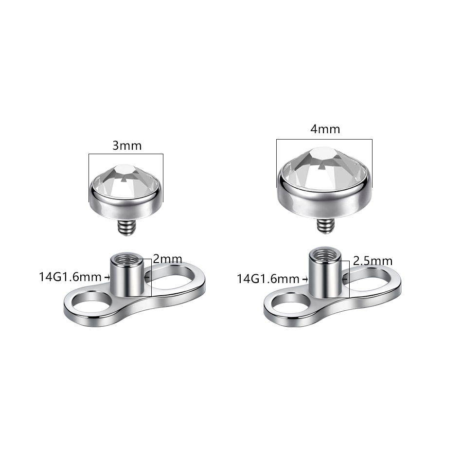 1Pc/5Pcs Titanium Micro Dermal - Dermal Anchor Top review and price