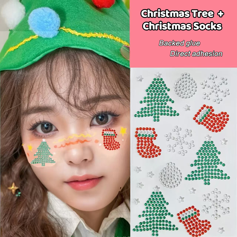 Christmas Makeup White Snowfla - Body Jewelry Tattoo review and price
