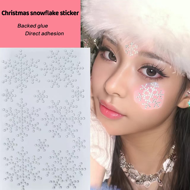 Christmas Makeup White Snowfla - Body Jewelry Tattoo review and price