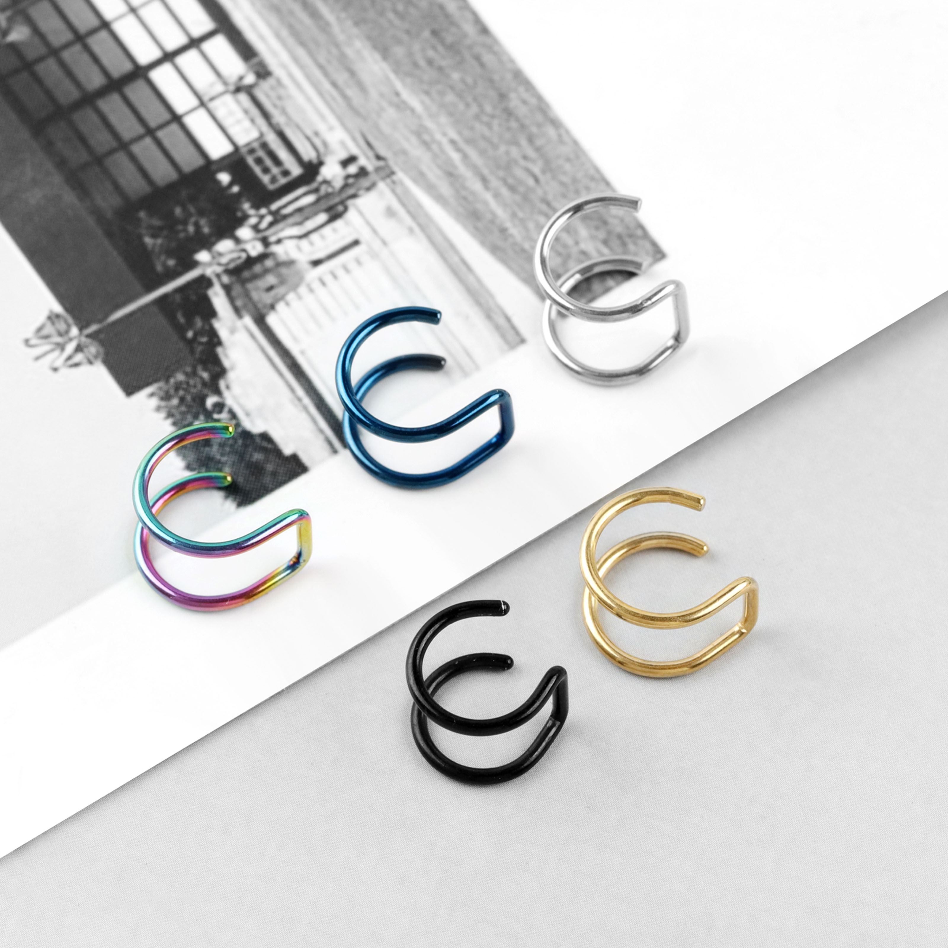 2pcs New No-Piercing Ear Cuffs - Body Jewelry Ear review and price