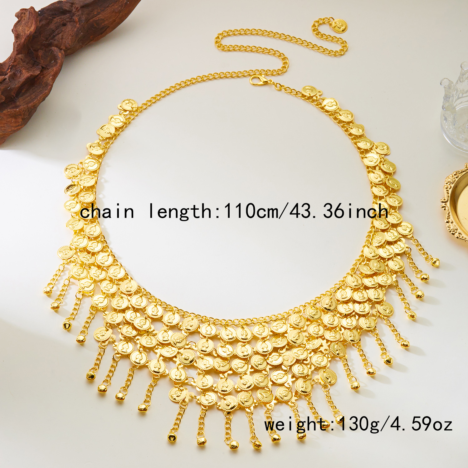 Bohemian round Coin Tassel Bel - Body Jewelry High End review and price