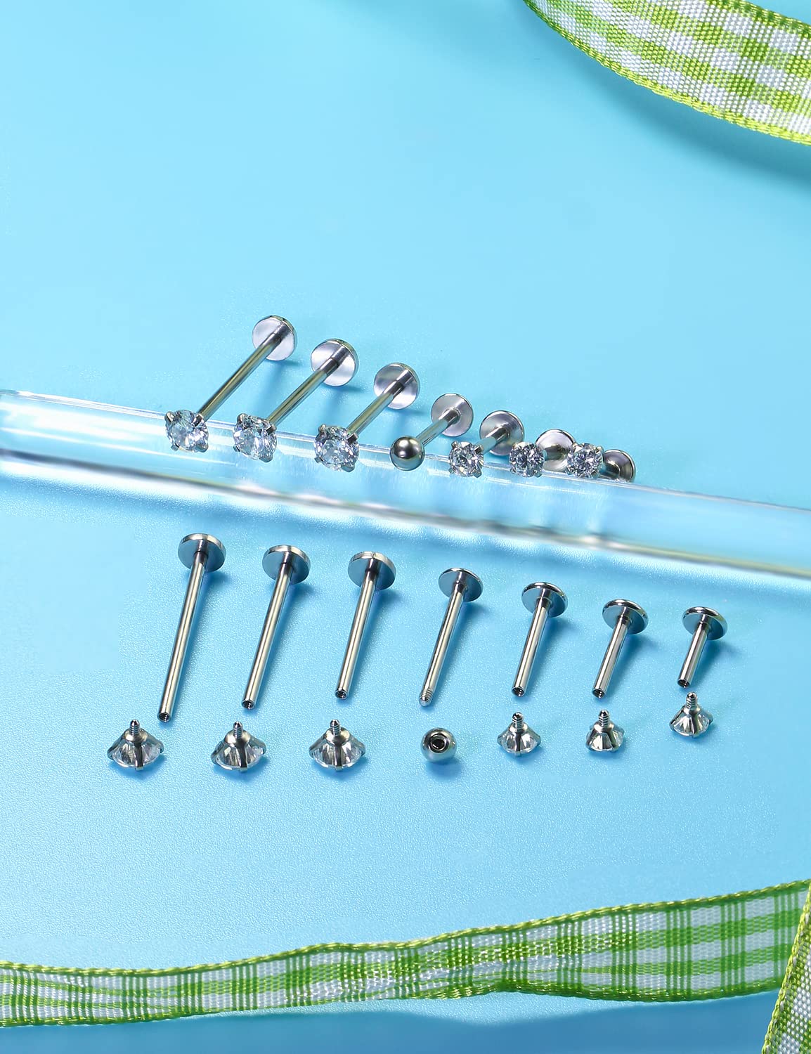 16G Different Sizes Flat Back  - Body Jewelry Flat Back review and price