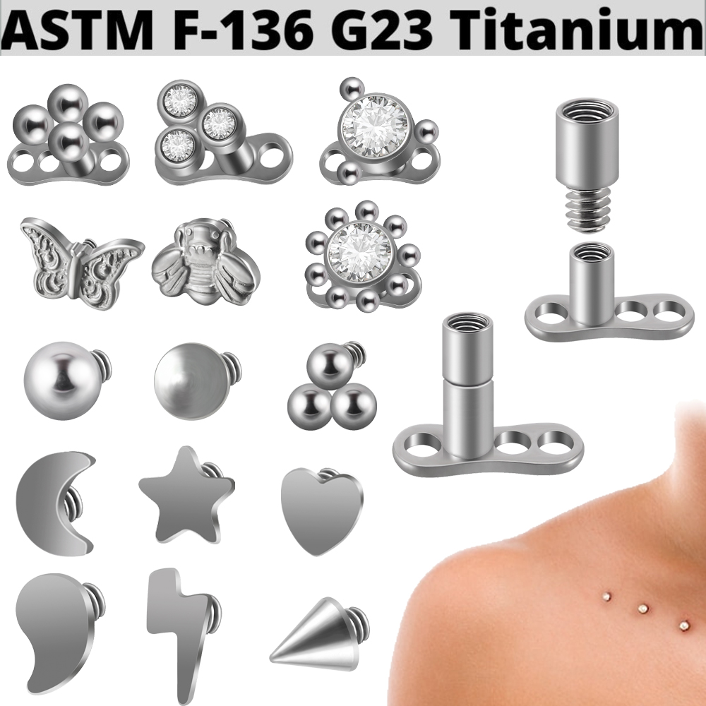 1PC G23 Titanium Fire Opal Der - Dermal Anchor Top review and price