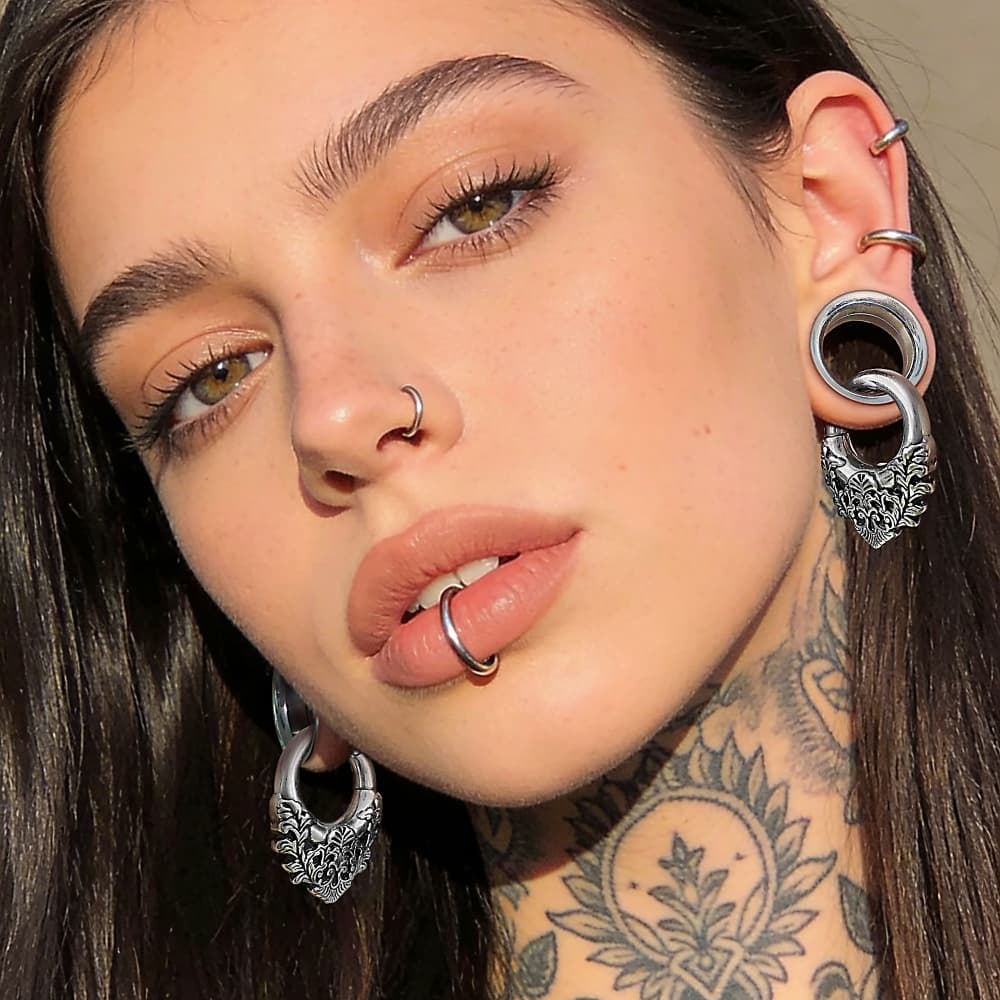Giga 2Pcs Vintage 5mm(4g) Flor - Body Jewelry Hangers review and price