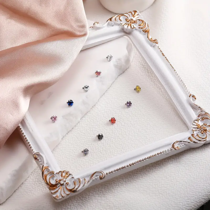 16PCS Crystal Zircon Dermal An - Dermal Anchor Top review and price