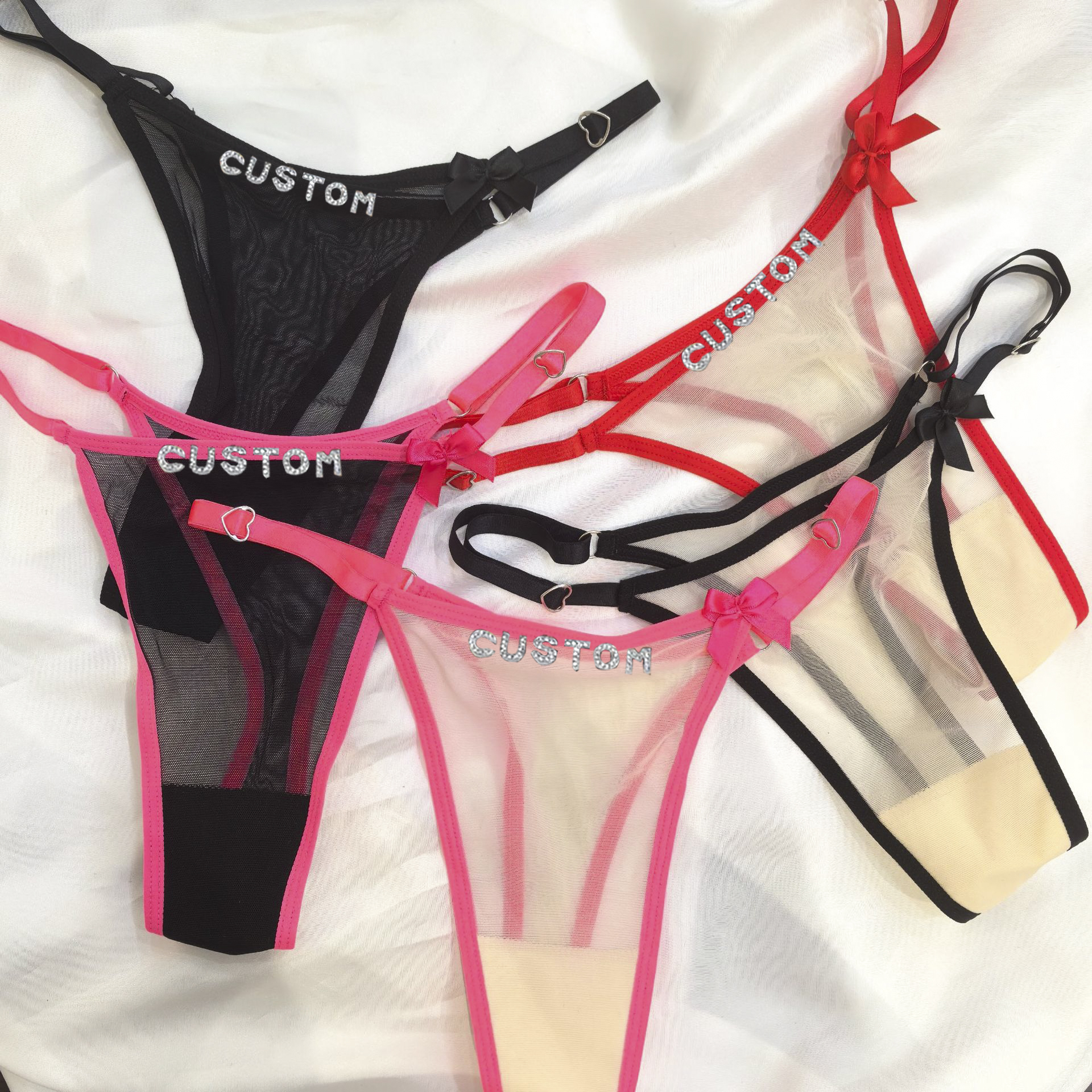 Sexy 5 Colors Tulle Panties Cu - Body Jewelry Names review and price
